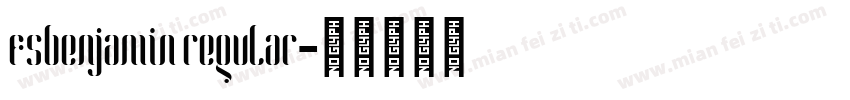 fsbenjamin regular字体转换
